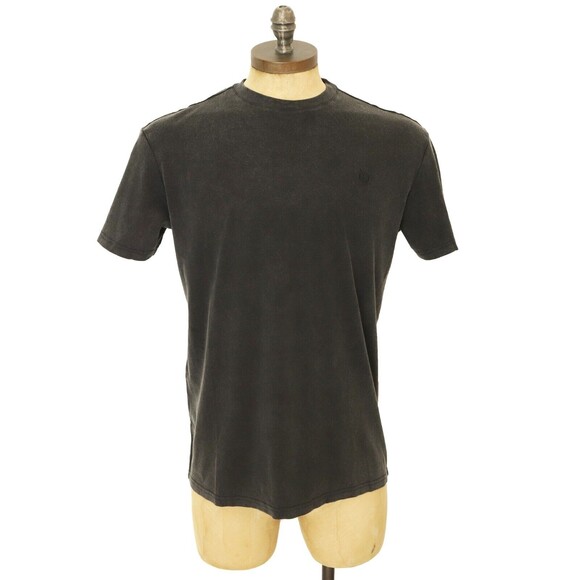 Major Threads Signature Boxed T-Shirt S Black Acid Wash Logo Tee 100% Cotton NWT - Picture 2 of 8